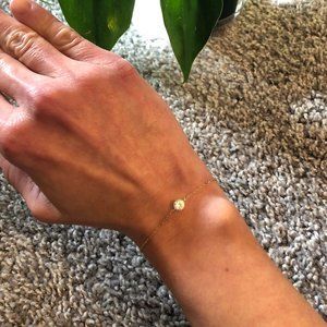 Dainty Gold Bracelet- Cubic zirconia